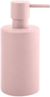 Produktbild von Seifenspender mit Edelstahlpumpe - 300 ml, matt rosa, aus Porzellan