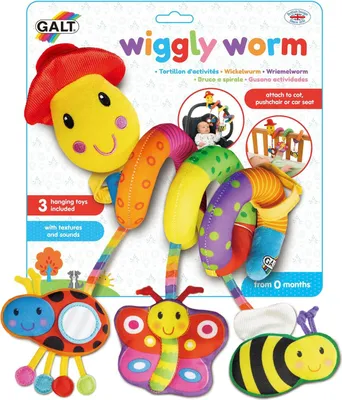 Produktbild von Spielzeug für Kinderbett und Kinderwagen Wiggly Worm
