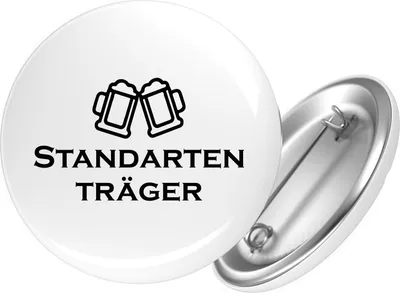 Produktbild von Huuraa Button Standartenträger Schützenfest 25mm rund mit Sicherheitsnadel Ansteckbutton Geschenkidee