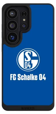 Produktbild von NIVOCASE Handyhülle für Samsung Galaxy S26 Ultra  Hülle NIVOpure Case Schwarz FC Schalke 04 Logo Offizielles Lizenzprodukt