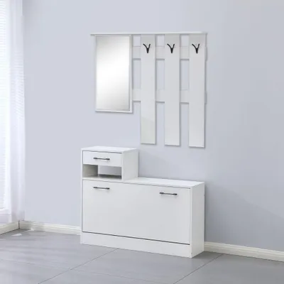 Immagine prodotto di Mobile ingresso con specchio RudolfXL colore bianco