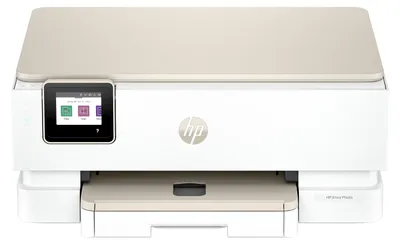Produktbild von HP ENVY Photo 7230 All-in-One - Multifunktionsdrucker - Farbe - Tintenstrahl - 216 x 297 mm (Original) - A4/Legal (Medien) - bis zu 13 Seiten/Min. (Kopieren) - bis zu 15 Seiten/Min. (Drucken) - 125 Blatt - USB 2.0, Wi-Fi(ac) - OOV white with light portobel
