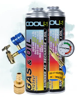 Productafbeelding van Koelmiddelpakket 2x 2-in-1 + Cool5 airconditioner leidingen, vervanging R1234yf