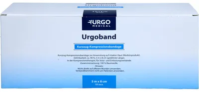 Produktbild von Urgoband Kurzzugbinde 8 cmx5 m 10 St