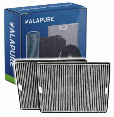 Image de Alapure HFK4560 Compatible avec le filtre à charbon DKF16-P / 7932320 (2 pièces)