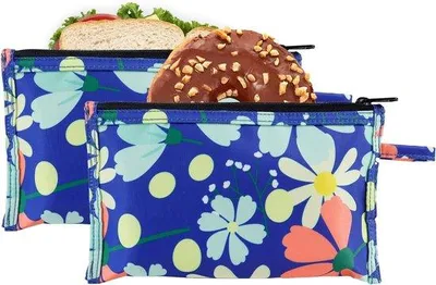 Produktbild von Wiederverwendbare Snackbeutel mit Reißverschluss, BPA-frei, blau, S