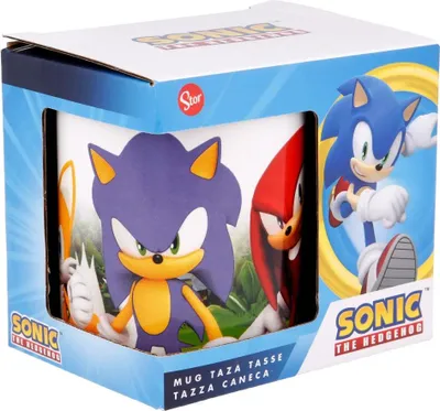Produktbild von Sonic the Hedgehog Tails Knuckles Kaffeetasse Teetasse Tasse Geschenkidee 330 ml