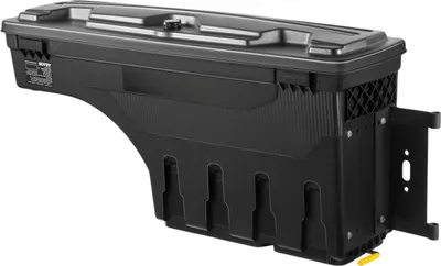Zdjęcie produktu dla Schowek z pokrywą - 25 litrów - Wodoodporna skrzynka narzędziowa do Dodge Ram 1500 (2019-2021) - ABS i stal - Czarny - Z podwójnym zamkiem i wewnętrzną przegrodą