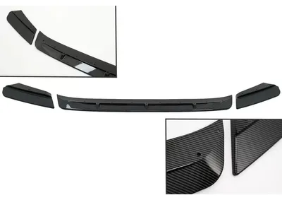 Productafbeelding van Voorbumperlip spoiler voor BMW X3M G01 en X4M G02, modeljaren 2018-2020, M Sport uitvoering, carbonlook.