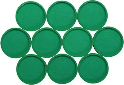 Produktbild von MAUL Magnet rund 10 Stück 1 kg Kunststoff Ferrit bruchsicher lackiert Ø 2.9 x 1.2 cm grün