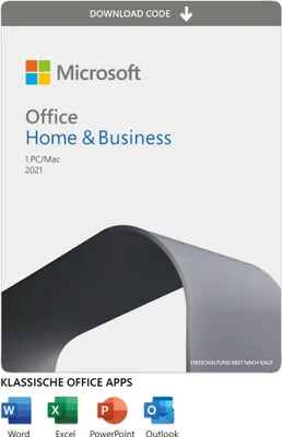 Image de Microsoft Office 2021 Famille et Petite Entreprise - Licence - Nationale - Disponible via téléchargement - PC, Mac basé sur Intel