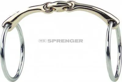Produktbild von Sprenger DYNAMIC RS Wassertrense 14mm Unterlegtrense Sensogan doppelt gebrochen, Größe Gebiss:145mm