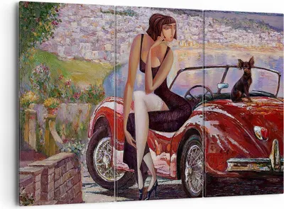 Produktbild von Bild auf Leinwand - Leinwandbild - frau modern - 165x110cm - Wand Bild - Wanddeko - Wandbilder - Leinwanddruck - Bilder - Kunstdruck - Wanddekoration - Leinwand bilder - Wandkunst - CE165x110-3468