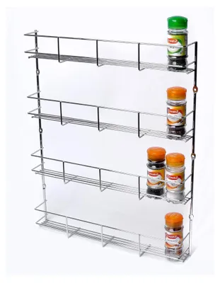 Produktbild von Gewürzregal, verchromt, 4 Etagen, 395 mm breit