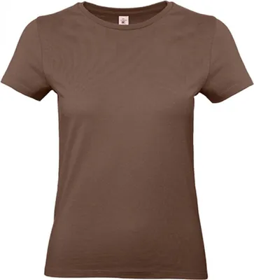Produktbild von B&C TW04T | Damen T-Shirt / 100 E190 - Farbe: Chocolate - Größe: L
