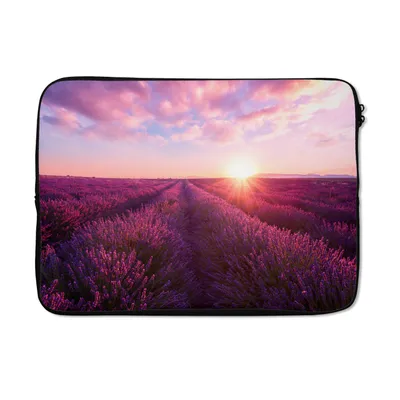 Produktbild von MuchoWow® Laptop Hülle 14 ZollLavendel - Blumen - Frankreich Laptoptasche - Laptoptasche - Stoßsicher - Schutzhaube