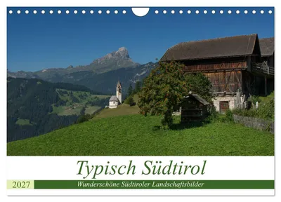 Produktbild von Typisch Südtirol (Wandkalender 2027 DIN A4 quer), CALVENDO Monatskalender