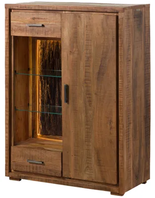 Produktbild von MASSIVMOEBEL24 Kommode Akazie 88x40x120 natur lackiert BARK #125