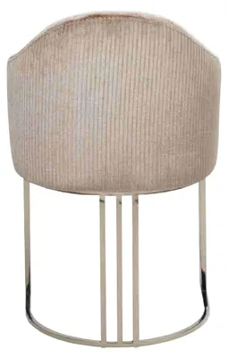 Produktbild von Esszimmerstuhl Luxus 4x Stühle Textil Design Metall Modern Stuhl Möbel