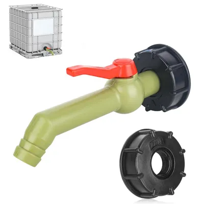 Produktbild von IBC Auslaufhahn und IBC Tank Kugelhahn, 1 Zoll IBC Wasserhahn mit IBC kugelauslaufhahn für IBC Tank Regentonnen Wassertank