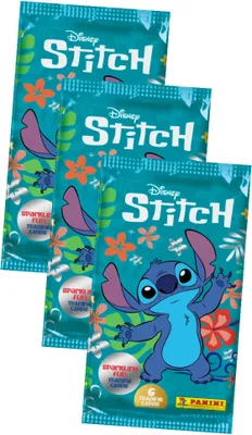 Produktbild von Stitch Karten - (2025) Stitch Trading Cards Sammelkarten - 3 Booster