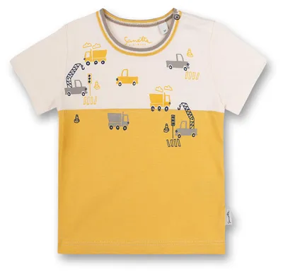 Produktbild von Sanetta Kidswear Jungen T-Shirt off-white Baustelle 62