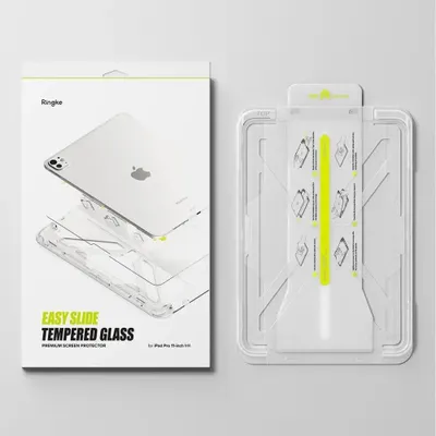 Produktbild von Gehärtetes Bildschirmglas mit Applikator für iPad Pro 11" 2025 / 2024, Ringke Easy Slide, 1 Stück