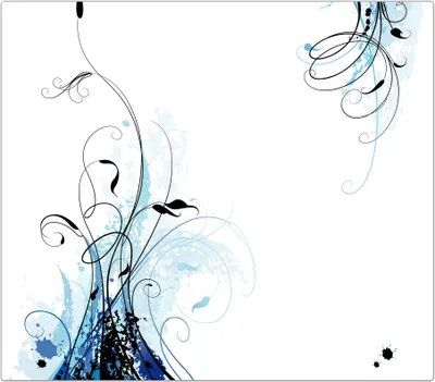 Produktbild von Spritzschutz Herdabdeckplatte Schneidebrett aus Glas Floraler Hintergrund 1-Teilig (60x52cm)