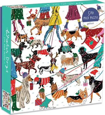 Zdjęcie produktu dla Puzzle 500 elementów Zimowe psy