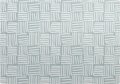 Produktbild von Geometrisches Linienmuster – Bodenschutzmatte – Stuhlunterlage 100x70 cm – Rutschfest – Hartbodenmatte