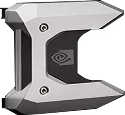 Zdjęcie produktu dla Nvidia GeForce RTX NvLink Bridge 3-Slot, 2-kanałowy mostek karty graficznej, Czarny, Szary