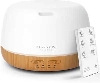 Produktbild von ASAKUKI Aroma Diffuser 300ML mit Fernbedienung