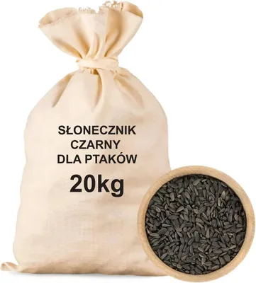 Produktbild von Schwarze Sonnenblumenkerne für Vögel 20kg