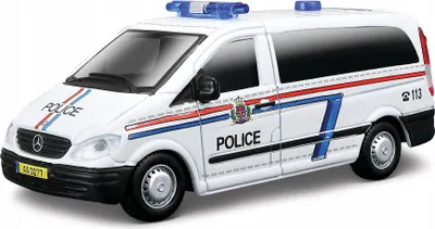 Zdjęcie produktu dla Mercedes Vito policja 1:50 model Bburago 18-32009