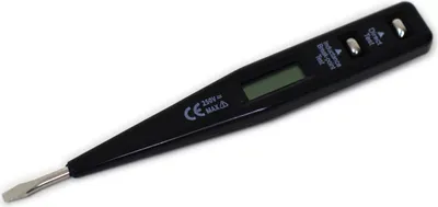 Produktbild von Digitaler Spannungsprüfer für 12 bis 250 Volt mit LCD Anzeige / Phasenprüfer