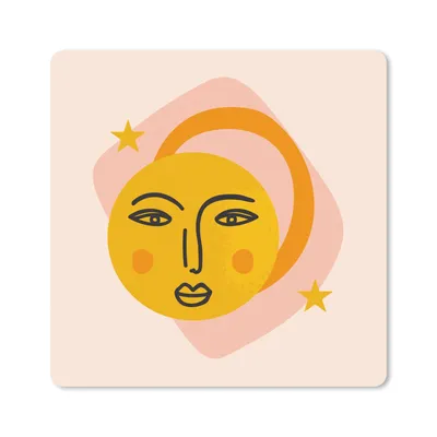 Produktbild von MuchoWow® Mauspad Mousepad Sonne - Rosa - Sommer 30x30 cm - Mousepads - Maus Mat - Pad - Mausunterlage - Gaming