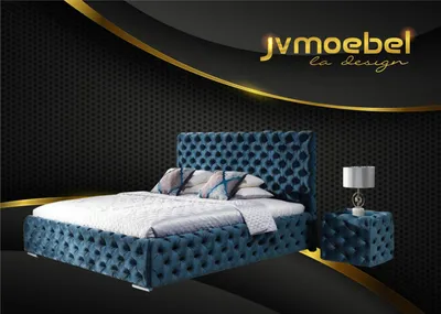Produktbild von Doppelbett Schlafzimmer Samt Betten Chesterfield Bettgestell Nachttisch 3tlg Set