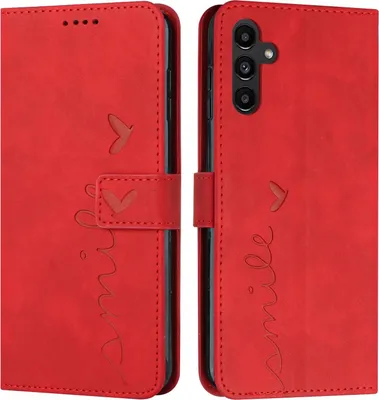 Produktbild von Samsung Galaxy S25 FE Hülle - Coverup Smile Klapphülle - Rot