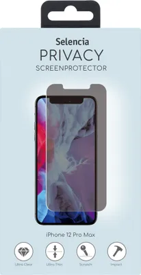 Produktbild von Selencia Screen Protector Privacy Glas iPhone 12 Pro Max