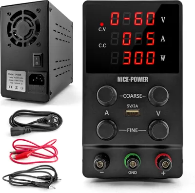 Image de Alimentation de laboratoire 60V 5A régulée Précision USB CC CV