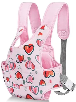 Obrázok produktu pre Ultiluxe Nosná taška pre bábiky - Nosič bábik - Príslušenstvo pre bábiky - Taška na hračky - Pre bábiky 35-45 cm - Nastaviteľný - Pohodlný - Ružový