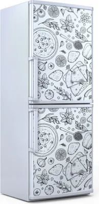 Produktbild von Kühlschrankdekoration 70x180 cm Aufkleber auf dem Kühlschrank - Lebensmittel Kochen Gemüse