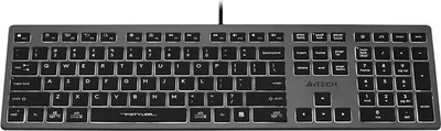 Produktbild von A4tech FX60H QWERTY Gaming Tastatur 12 Multimedia-Navigationstasten 2X USB-Anschlüsse Plug & Play USB-Anschluss Kabelgebunden 1.5 m Kabellänge (Weiße Hintergrundbeleuchtung)