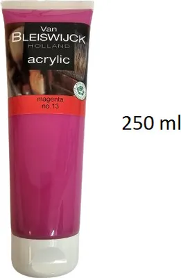Produktbild von Malfarbe, Künstler, Van Bleiswijck Acrylfarbe Magenta no 13 250ml
