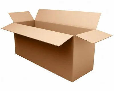 Produktbild von 5x Faltkarton 1200x410x(300)-510mm (Außenmaß) mit variabler Höhe 2-wellig braun