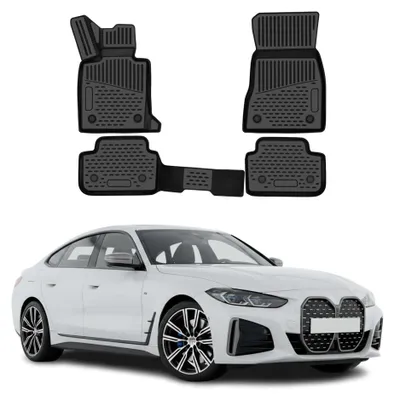 Image de OMAC Tapis de sol pour BMW i4 G26 2021-2026 en caoutchouc Noir 4Pcs, Image générée par une IA