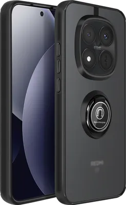 Image de Avizar, coque Redmi Note 15 Pro Plus anneau magnétique mat, noir