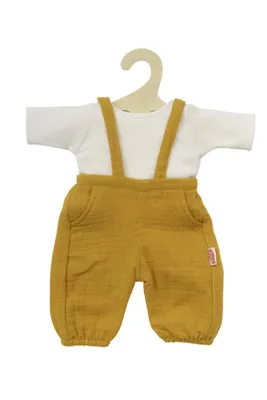 Produktbild von Heless Puppenlatzhose ockergelb, Größe 28-35 cm