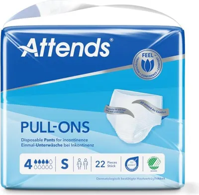 Image de ATTENDS Pull-Ons 4 Small - 4 paquets de 22 protections