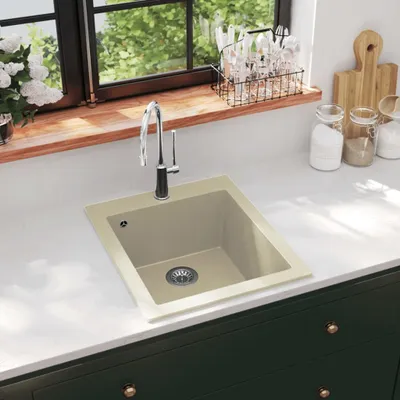 Immagine prodotto di The Living Store Lavello in granito a vasca singola Beige